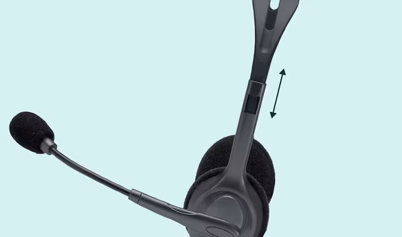 Adjustable headband with ultra-soft foam ear cushions for extended comfort