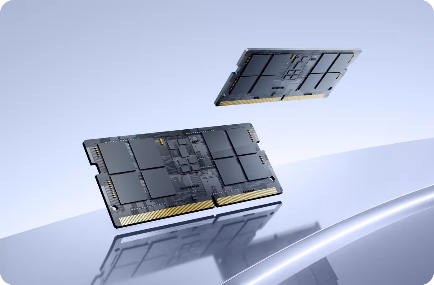 Internal view highlighting dual-channel DDR5 memory slots supporting up to 128GB and 6400MHz