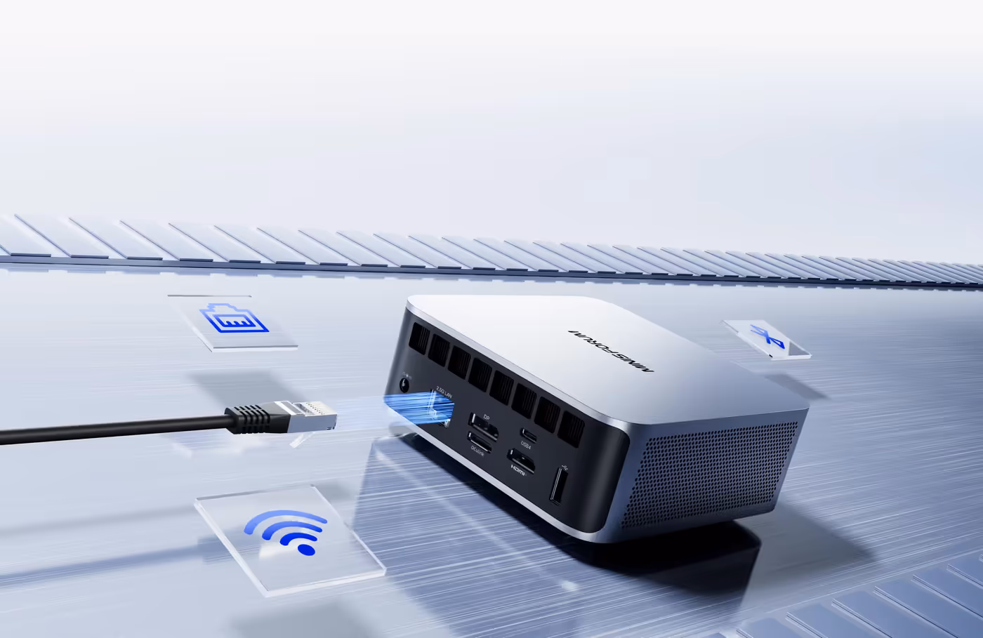 Displaying high-speed WIFI7 and Bluetooth 5.4 connectivity features for stable wireless networking