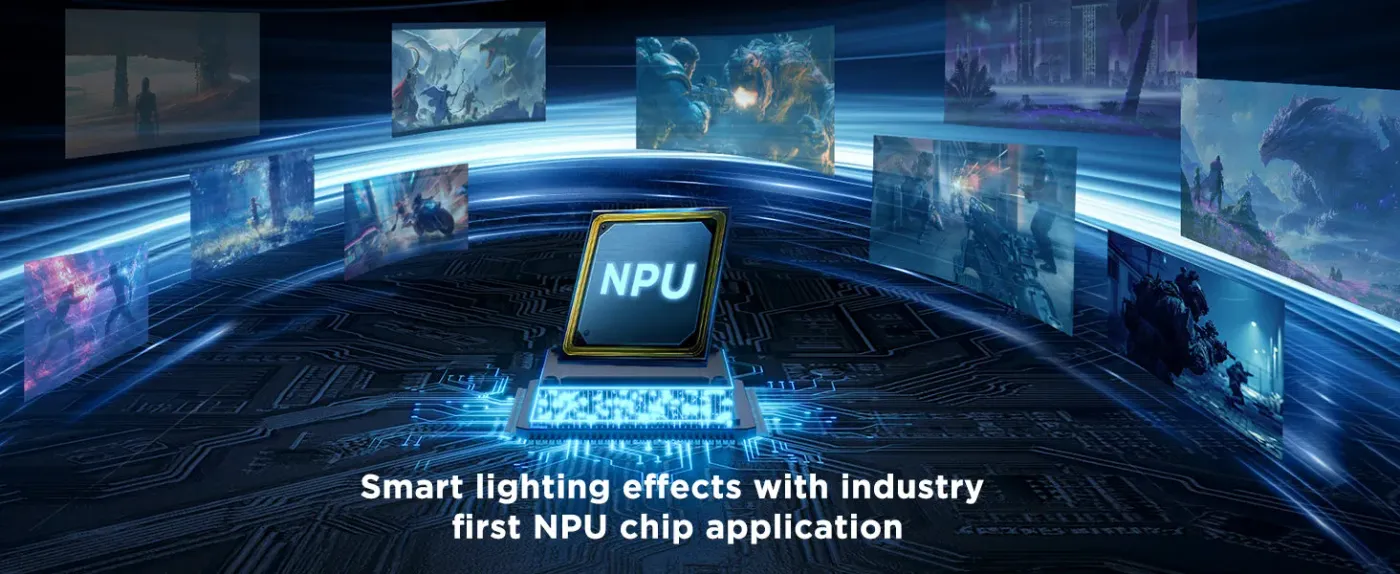 AI sync box featuring an NPU chip for real-time lighting adaptation