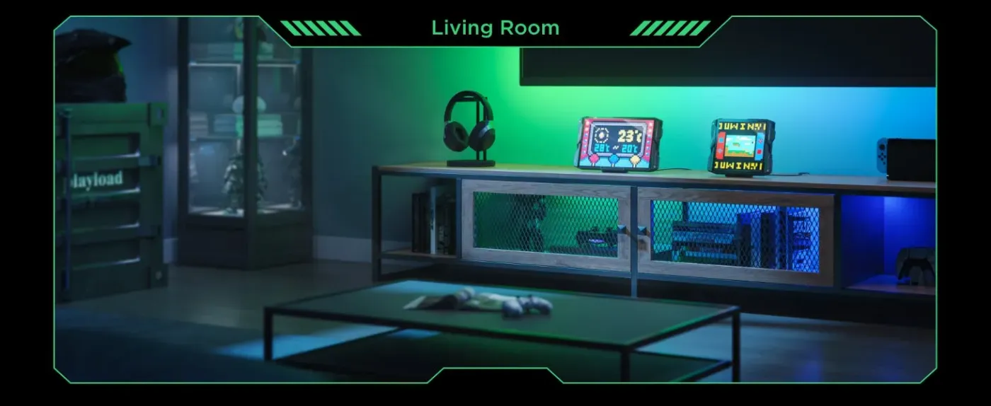 Govee Pixel Light integrated into a smart home control screen