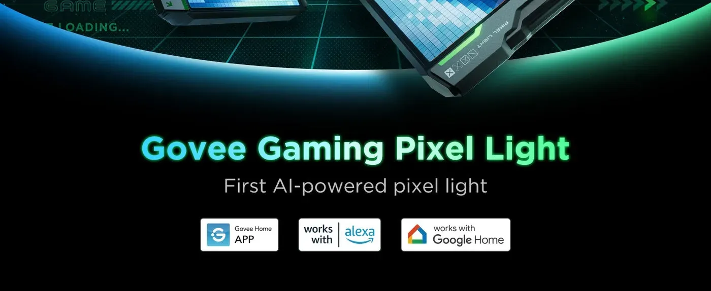 Custom DIY pixel animation being built in the Govee app