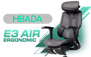 HBADA E3 Air Ergonomic Office Chair 2026 Edition - Obsedian Black