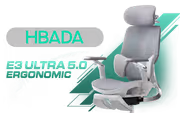 HBADA E3 Ultra 5.0 Ergonomic Office Chair - White
