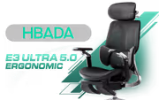 HBADA E3 Ultra 5.0 Ergonomic Office Chair - Black