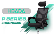 HBADA P Series Ergonomic Office Chair, Black - image 1