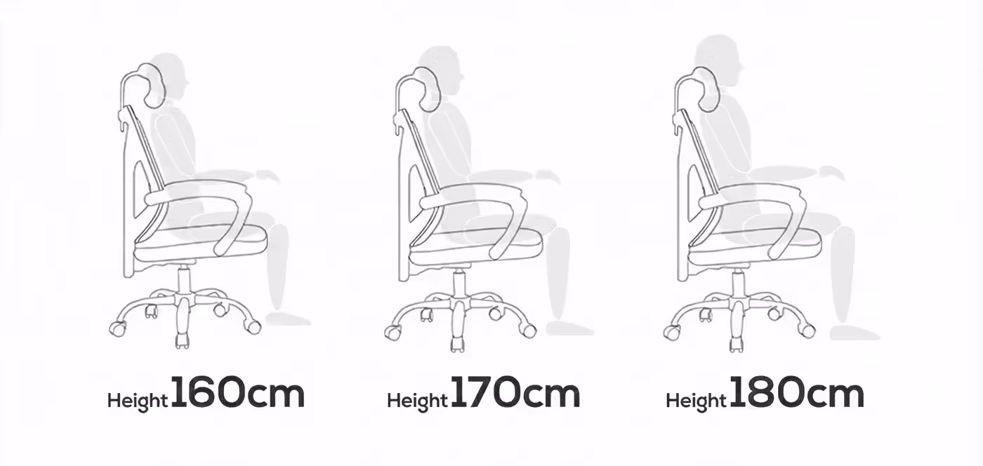 The steel five-claw base of the HBADA P Series office chair