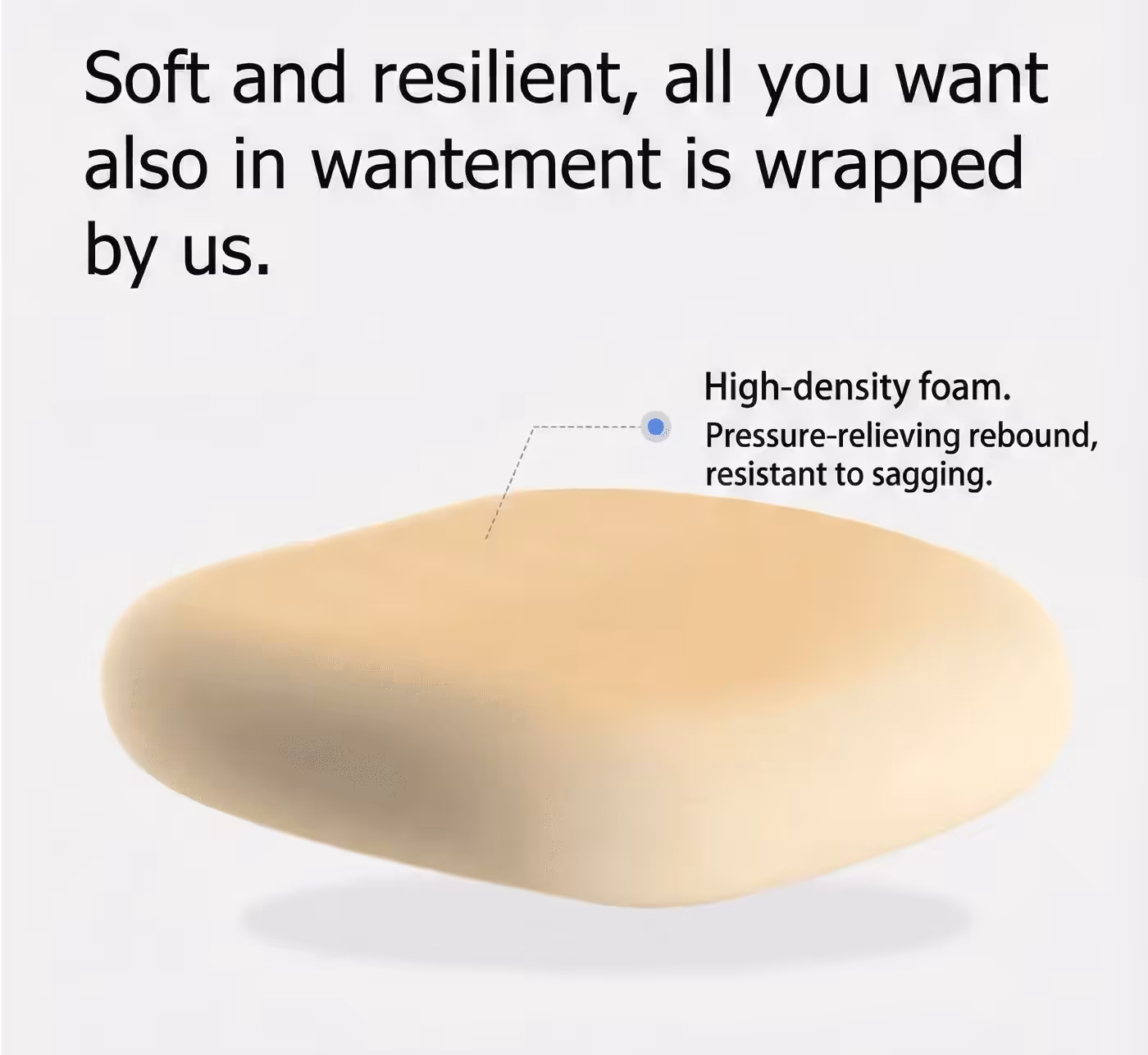 Contoured 49cm wide seat cushion on the HBADA J101