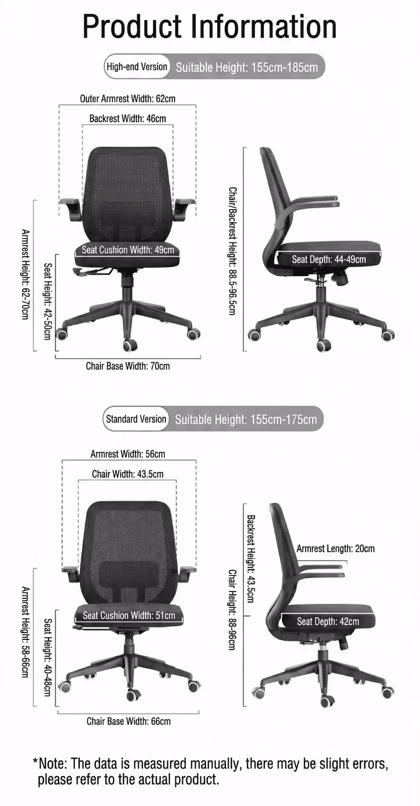 HBADA J101 ergonomic office chair shown in a minimalist workspace