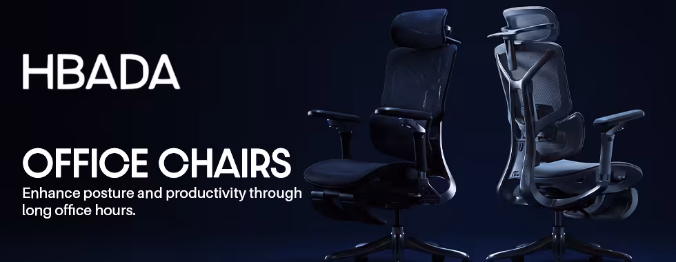 HBADA Office Chairs Ergonomic Support 🪑⚙️