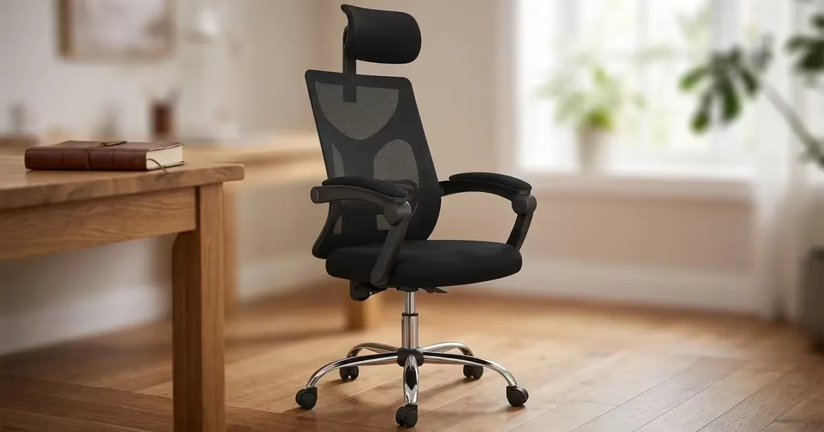HBADA P Series Ergonomic Office Chair, Black | Evetech