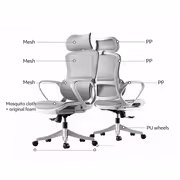 [OPEN BOX] HBADA P1 Air Office Chair with Lumbar Support - image 3