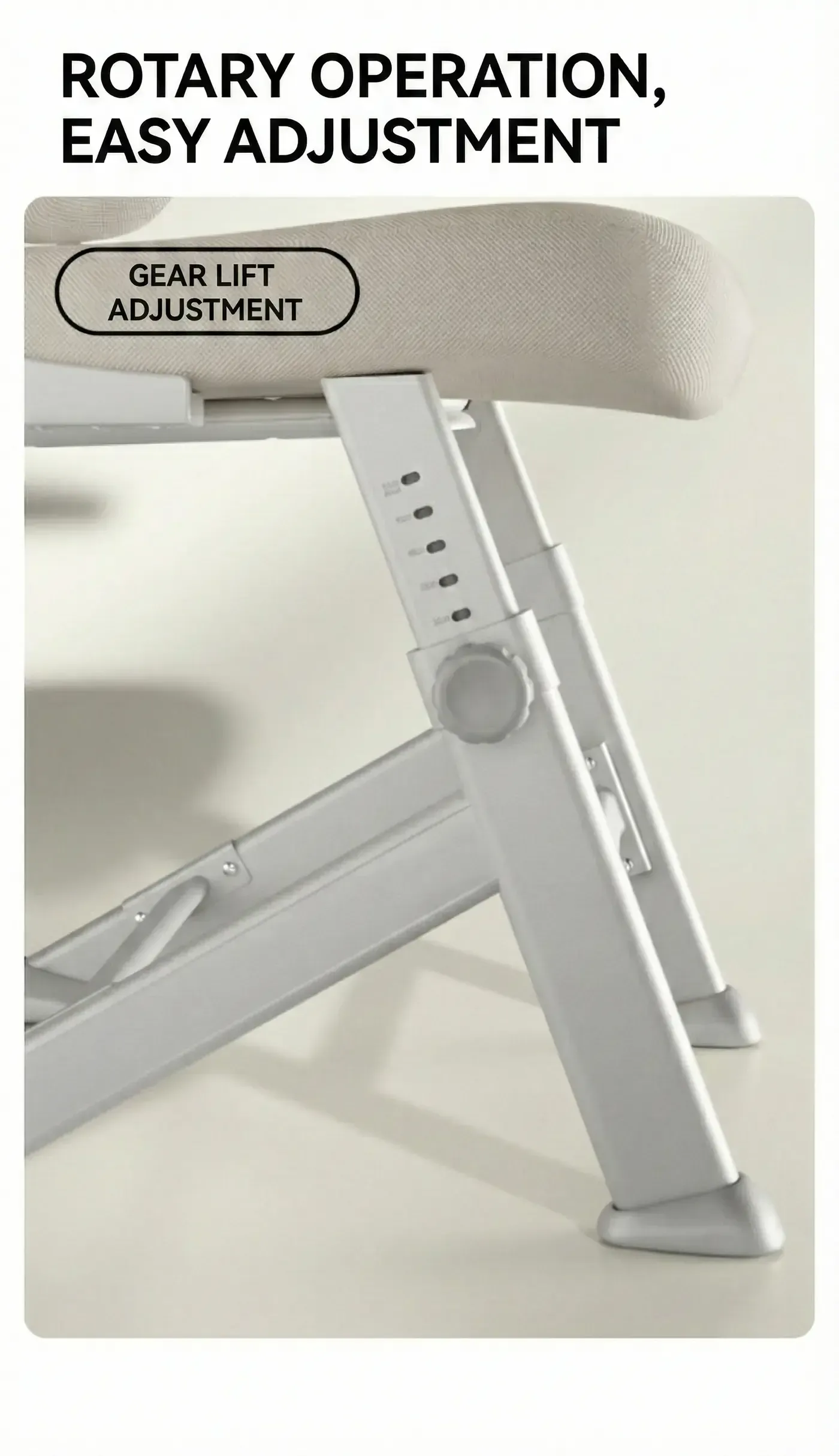 HBADA P1 Pro Teenager chair seat raised to full height