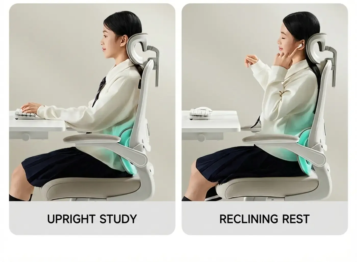 Sponge seat cushion of the HBADA P1 Pro Teenager chair