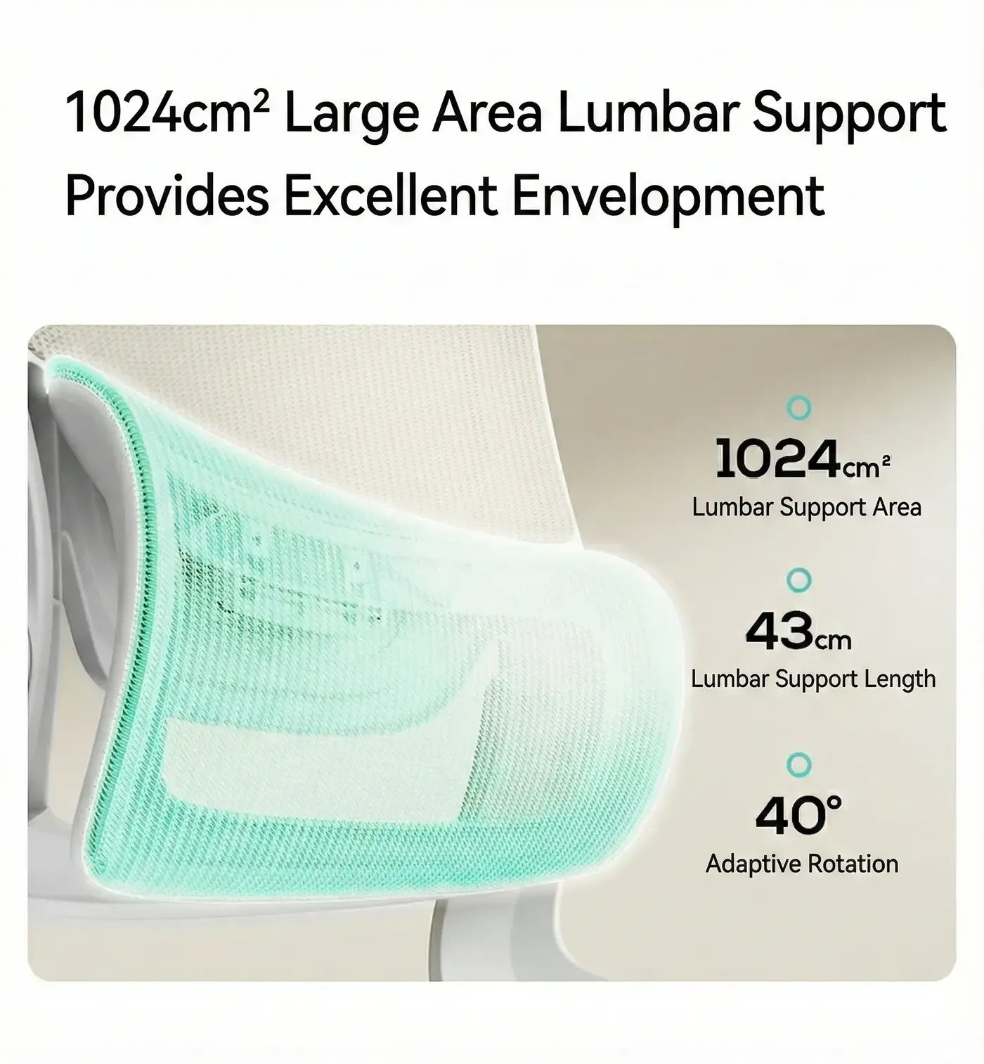 Wide seat cushion of the HBADA P1 Pro Teenager chair
