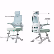 HBADA P1 Pro Teenager Chair - Blue Lumbar Support - image 4