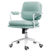 HBADA R1 Leather Office Chair Light Green | Lumbar Support - image 4