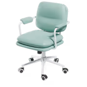 HBADA R1 Leather Office Chair Light Green | Lumbar Support - image 5