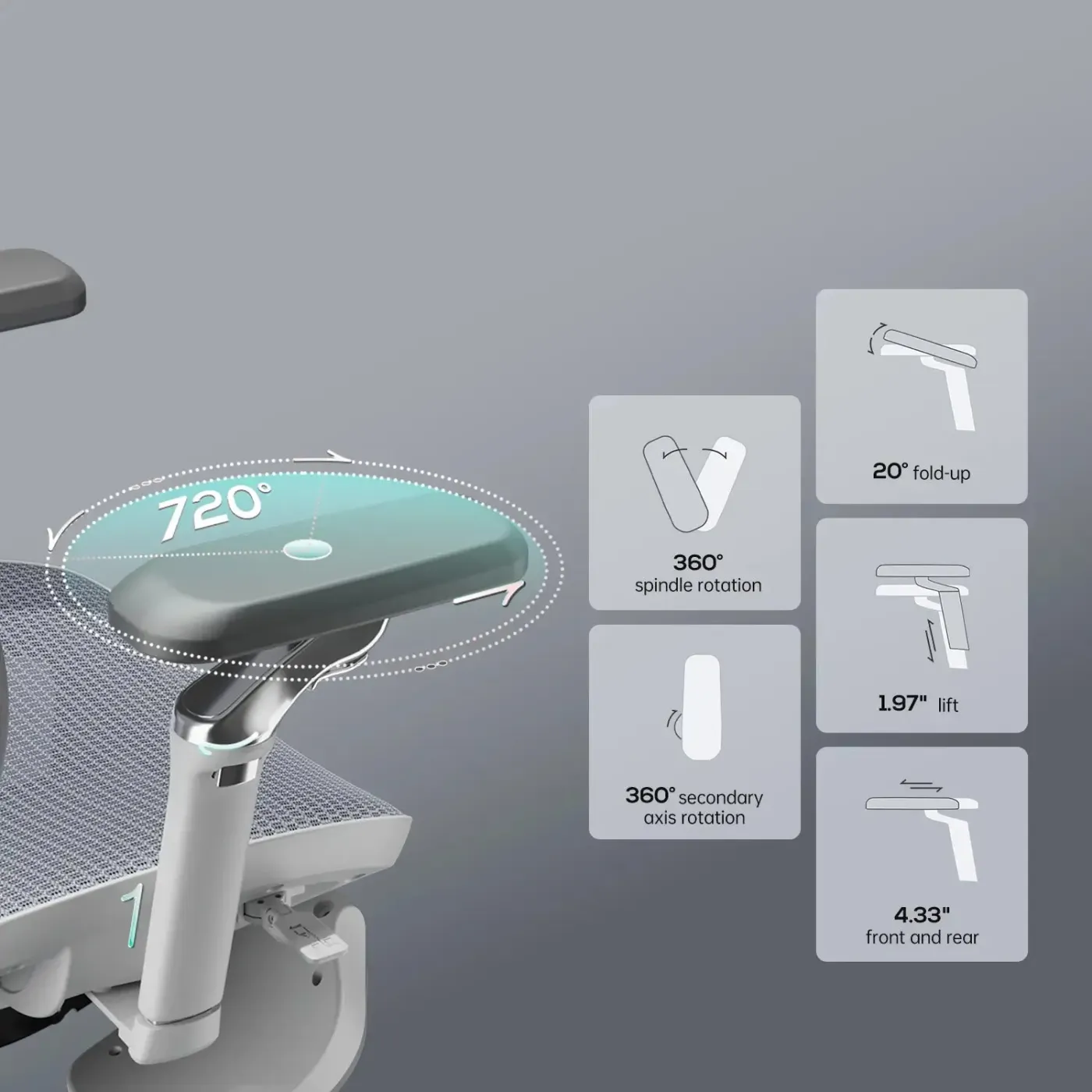 HBADA E3 Ultra Ergonomic Office Chair with mechanical armrests