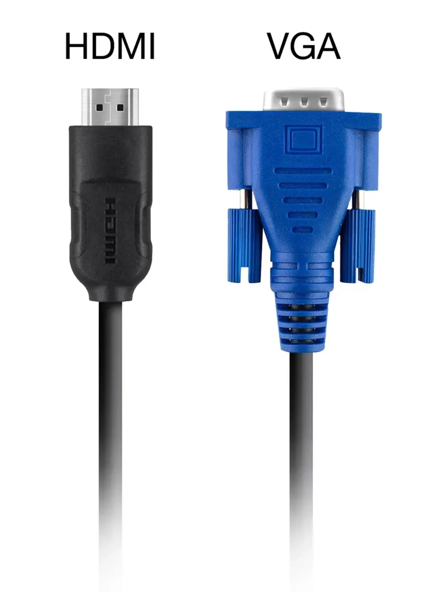 HDMI and VGA connectivity ports supporting multiple device types