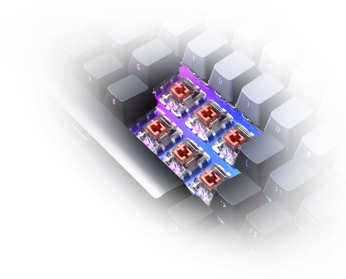 GAMDIAS Certified Pre-lubed Linear Switches for responsive gaming performance