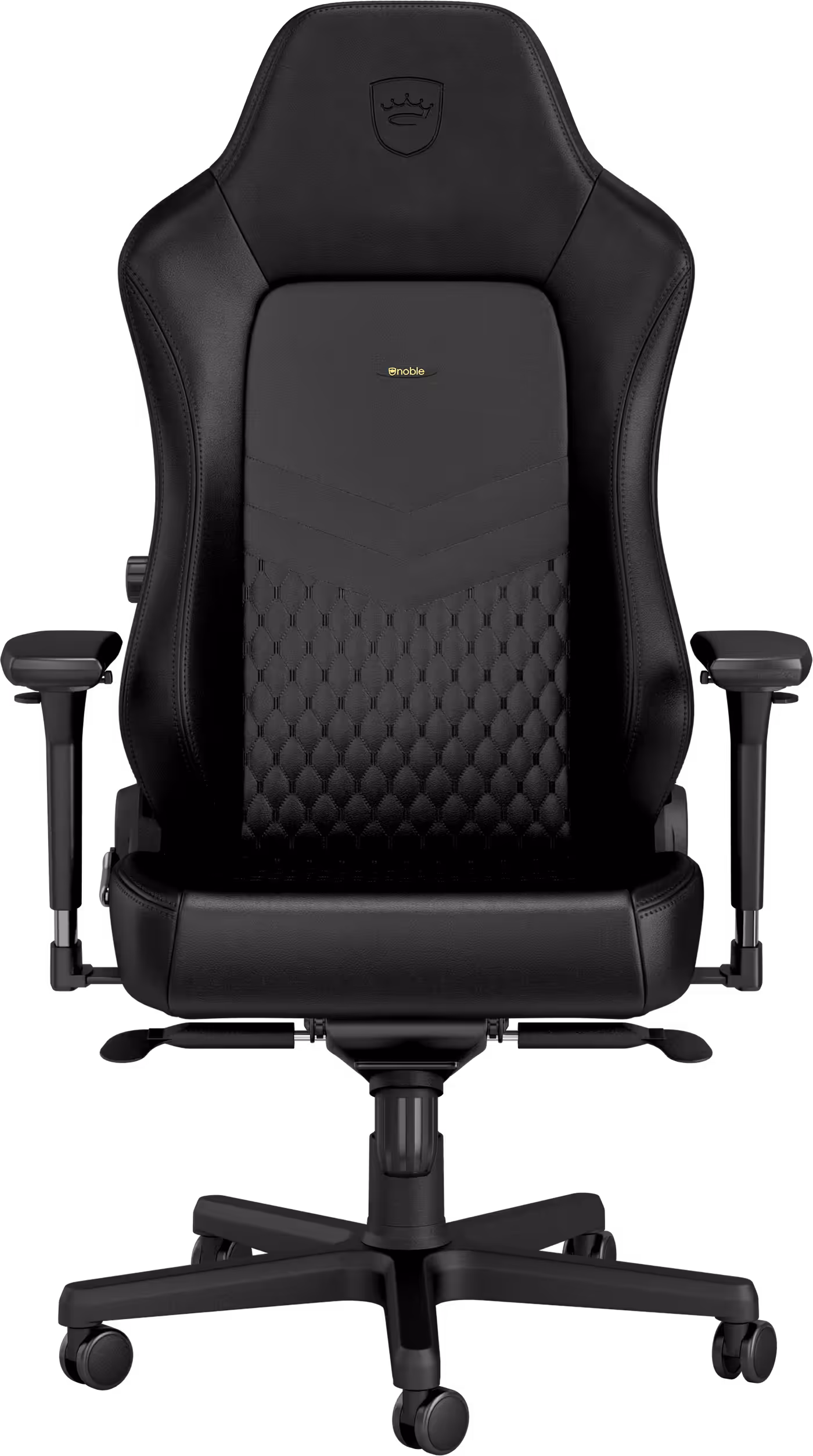 Gaming chair HERO displaying expanded seat surface and larger backrest dimensions for comfort
