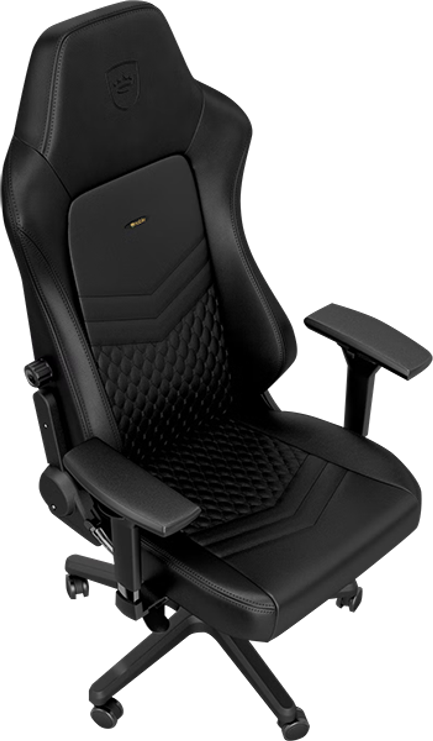 Ergonomic backrest shape of the Noblechairs HERO designed for spine alignment