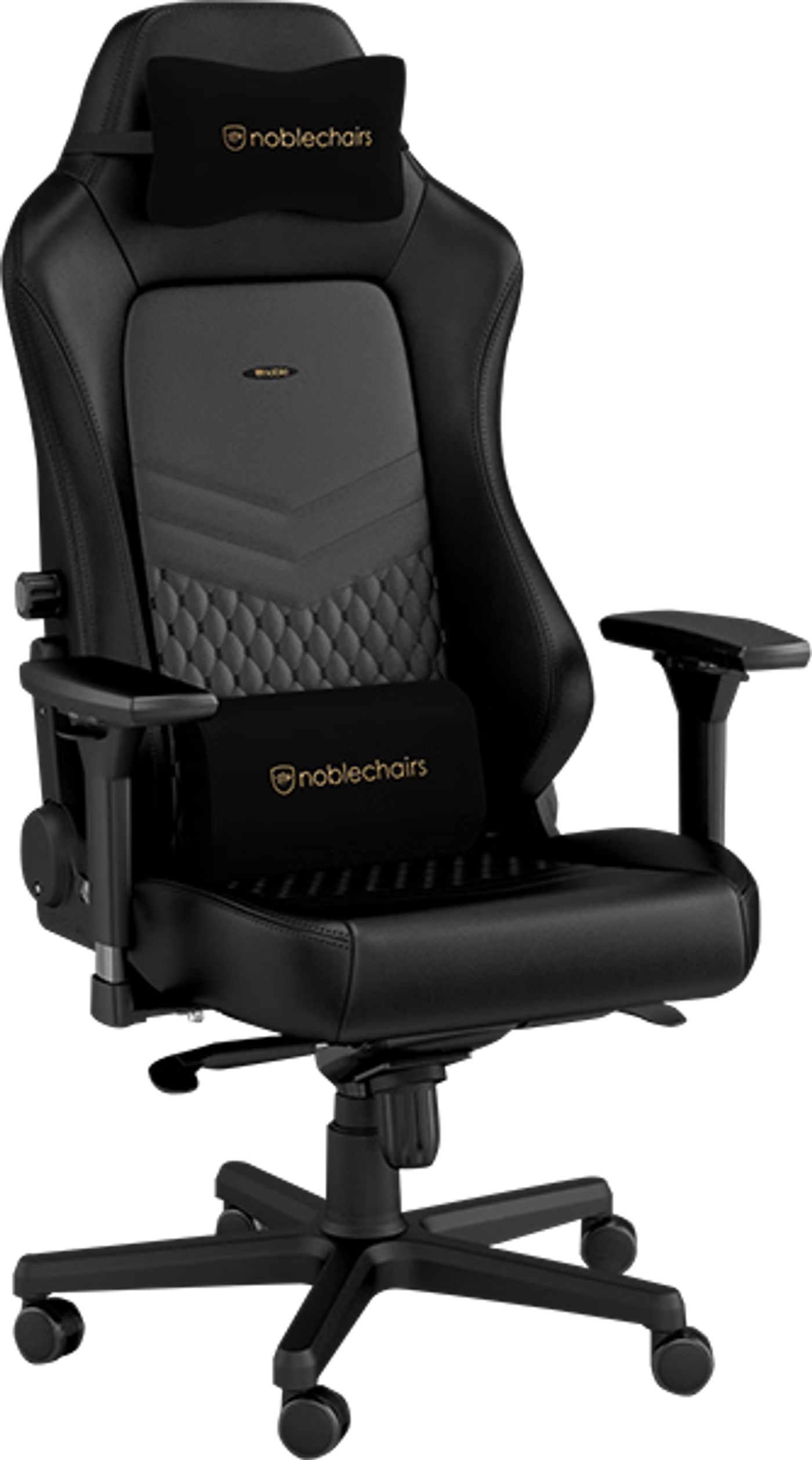 Adjustable 4D armrests on the Noblechairs HERO series for enhanced support