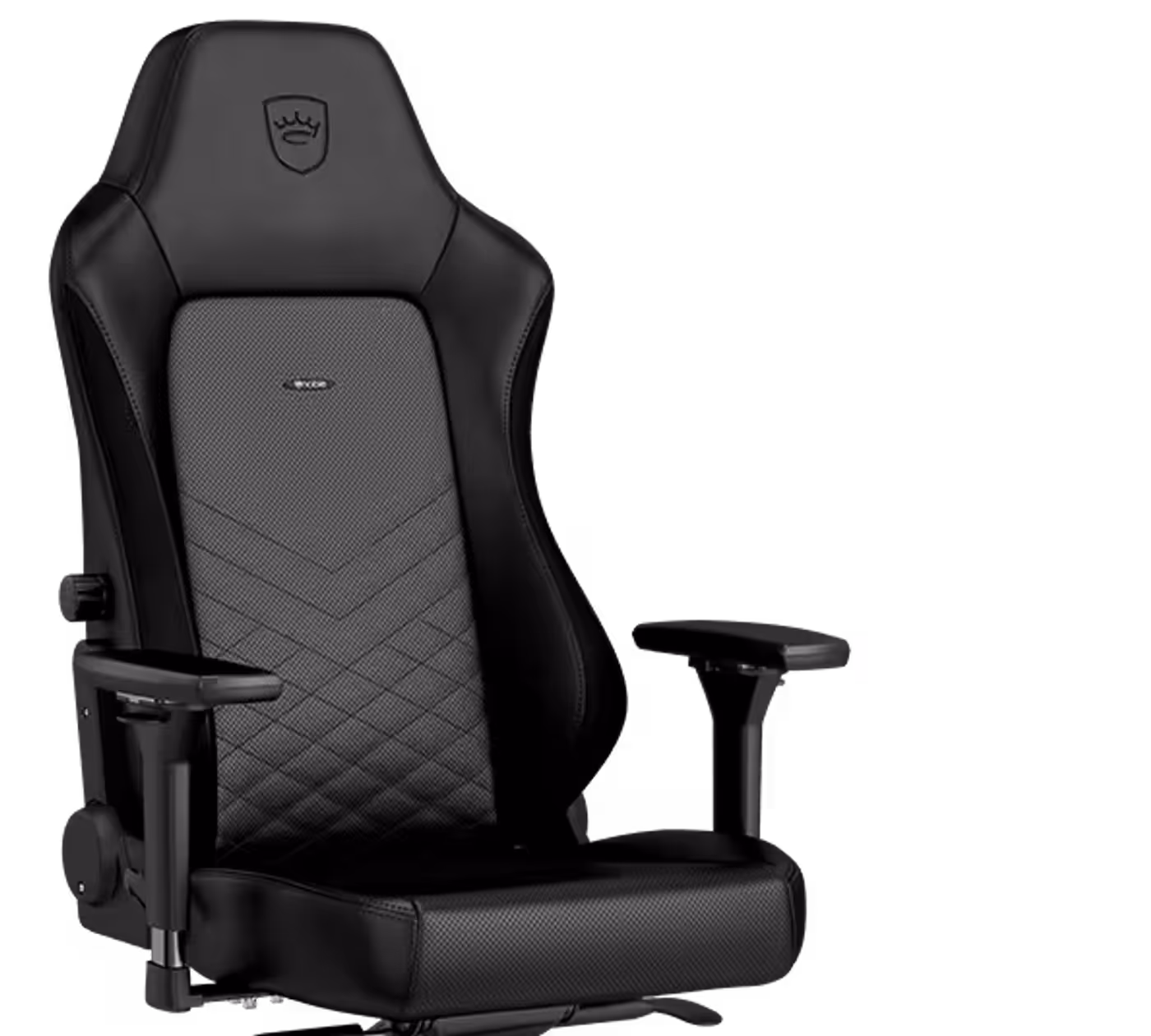 Side profile of gaming chair demonstrating the ergonomic backrest design