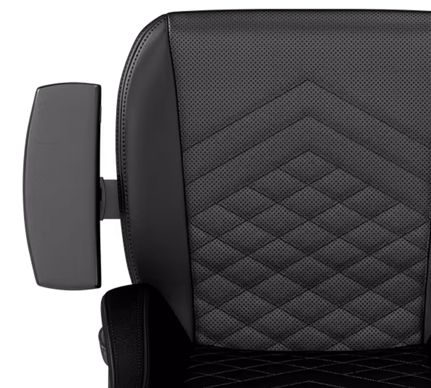 Detail view of the premium upholstery materials and durable steel frame