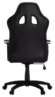 HHGears SM-115 PU Leather Gaming Chair – Black/White, Height Adjustable - image 3