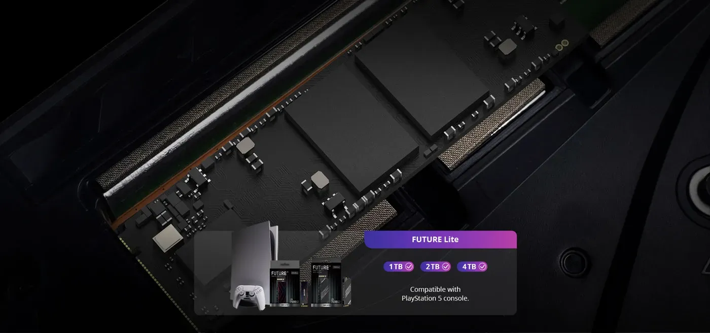Hikvision Future Lite SSD capacity range shown for game storage