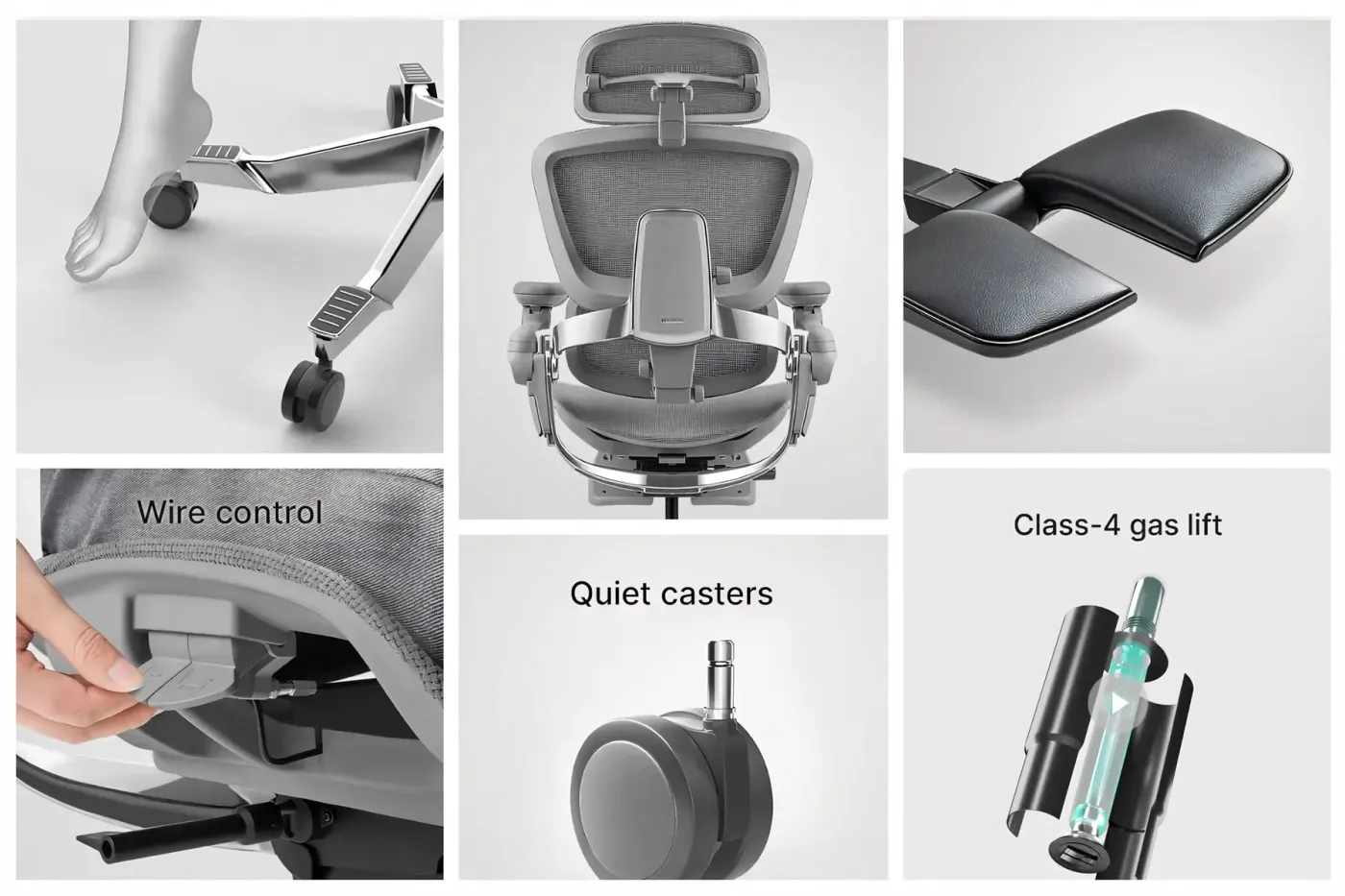 Video demonstrating the dual-axis pivot and 95-degree flip-up motion of the BiPivot 5D Armrests.