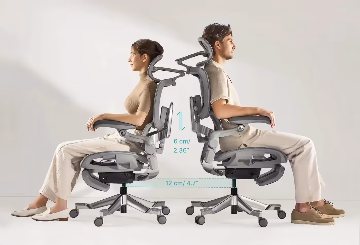 Video demonstrating the dual-axis pivot and 95-degree flip-up motion of the BiPivot 5D Armrests.