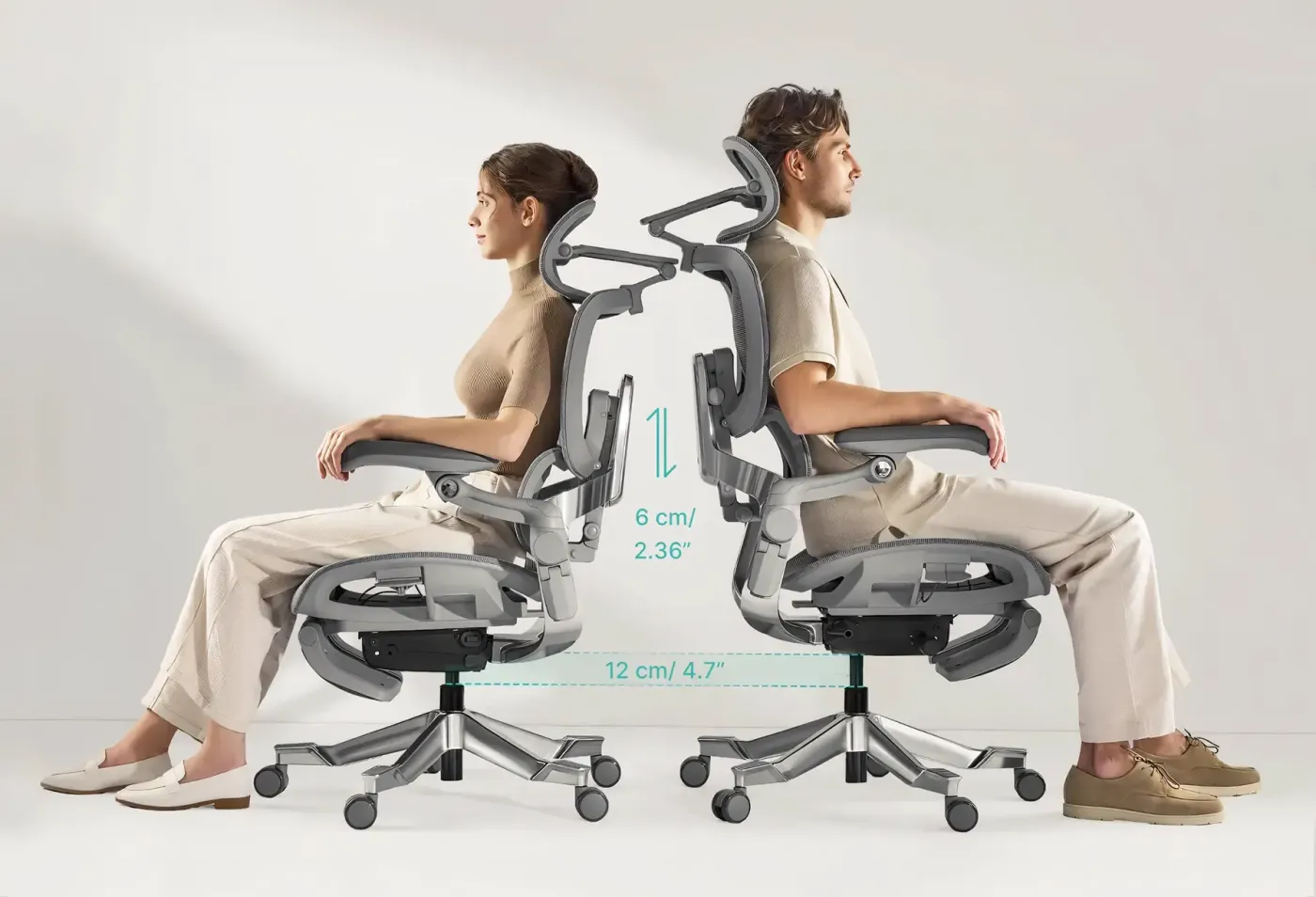 Video demonstrating the dual-axis pivot and 95-degree flip-up motion of the BiPivot 5D Armrests.