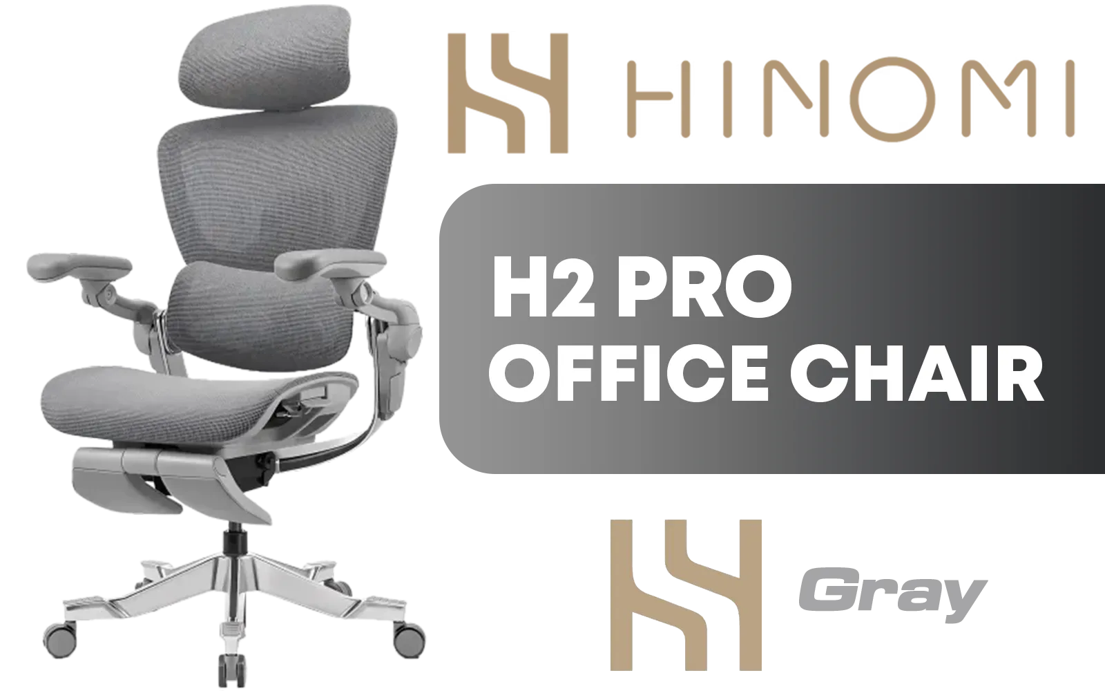 H2 Pro Computer Chair Hinomi H2 Pro Ergonomic Office Chair — Lumbar, 143° Recline