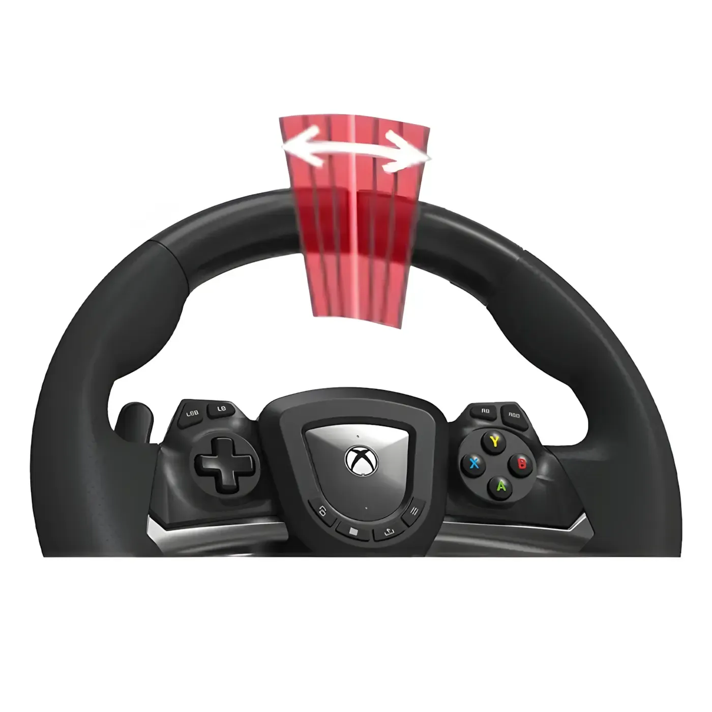 Dead zone adjustment being made on the Hori Racing Wheel Overdrive