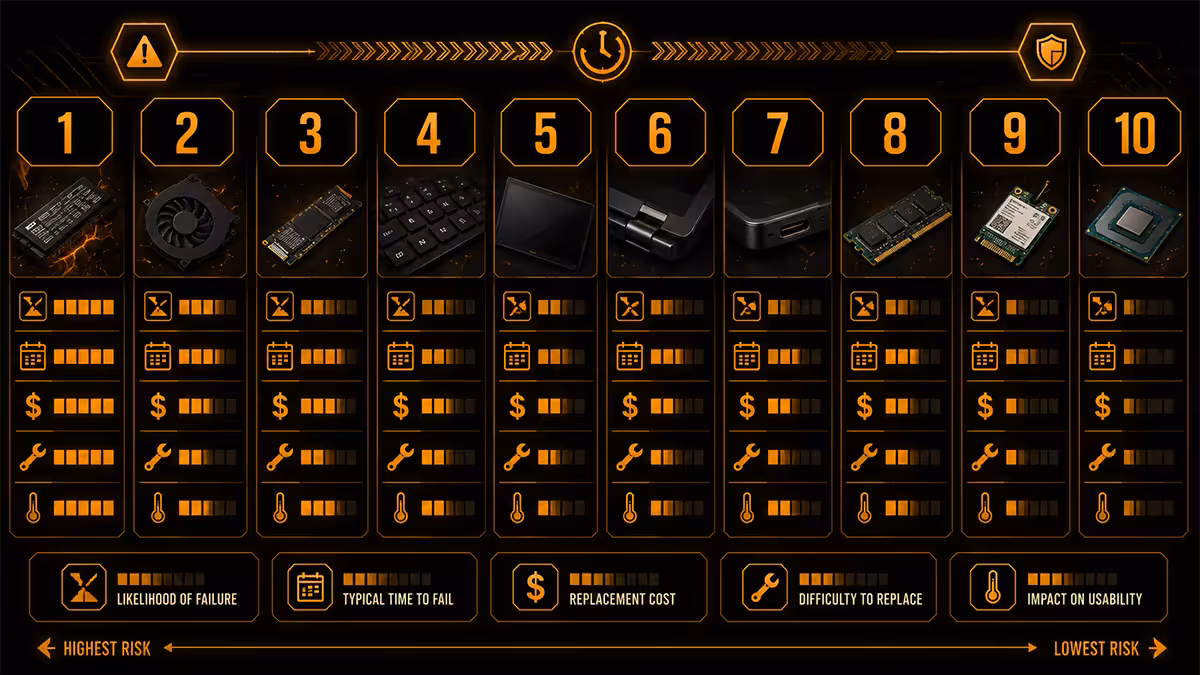 Laptop failure order