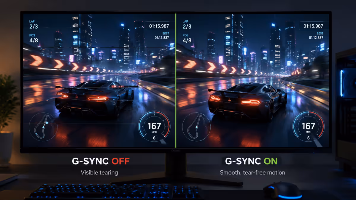 VRR on vs off demonstration
