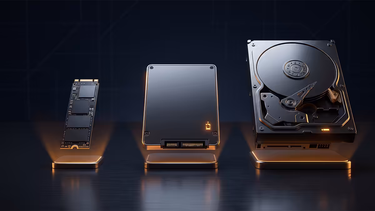 Three PC storage tier options