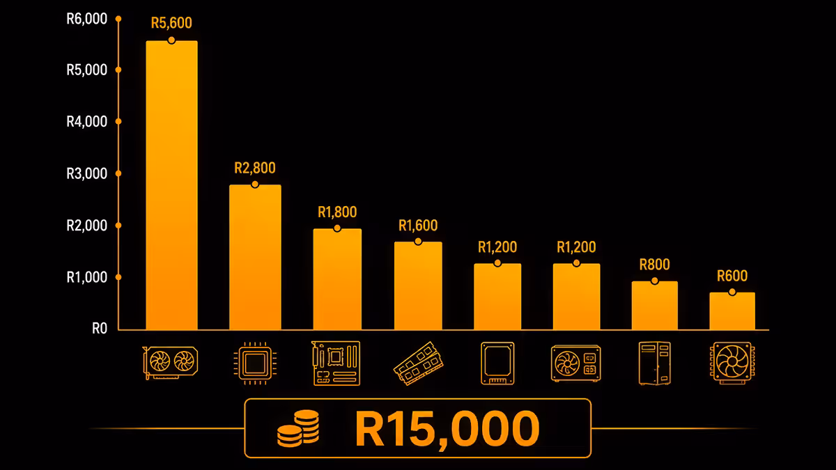 R15,000 PC budget allocation chart