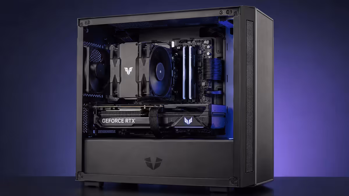Completed build, side panel off