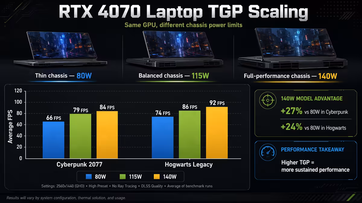 TGP comparison chart