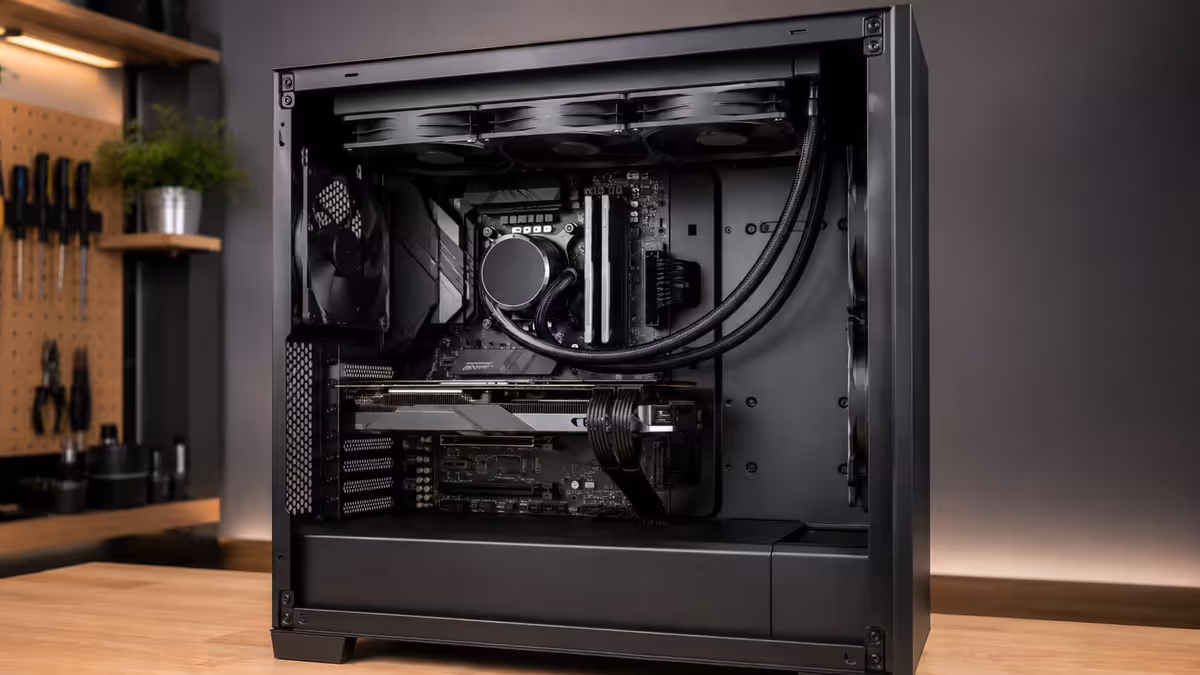360mm AIO top-mounted in mid-tower