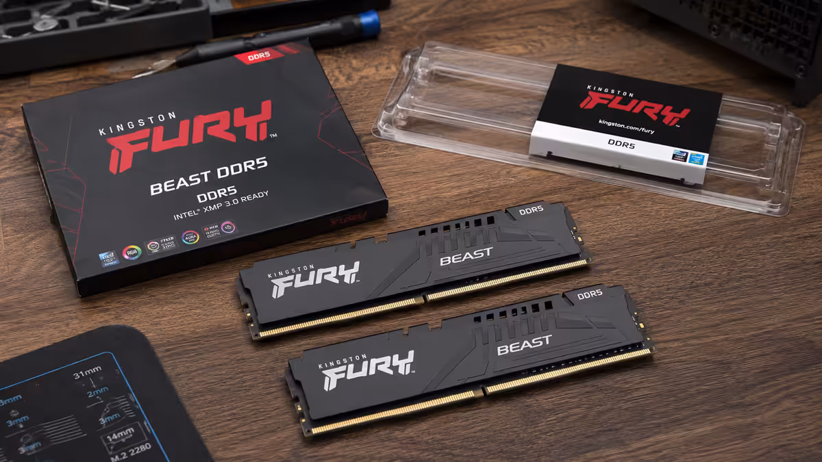 DDR5 kit unboxed