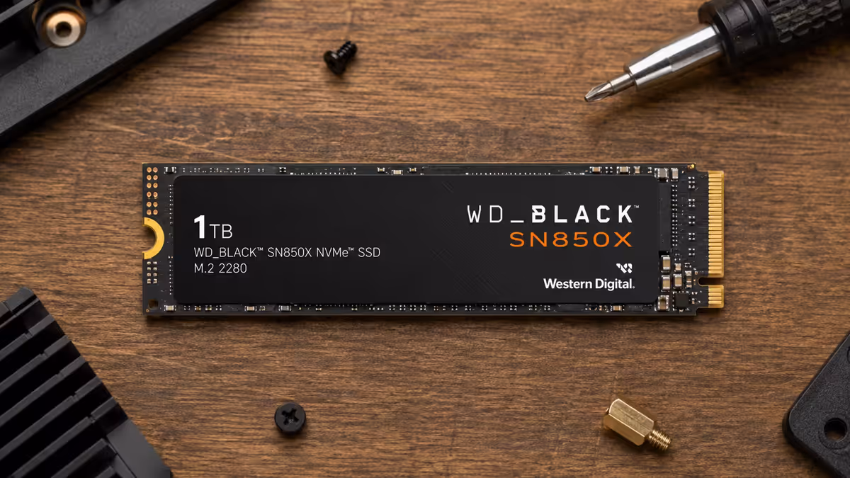 M.2 NVMe SSD top-down