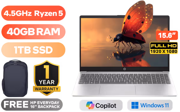 HP 15-fc0115ni 40GB/1TB Ryzen 5 - image 1 HP 15-fc0115ni 40GB/1TB Ryzen 5 - image 1