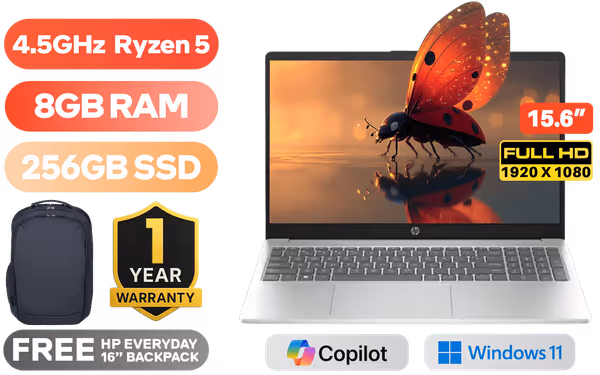 HP 15-fc0115ni 8GB/256GB Ryzen 5 - image 1 HP 15-fc0115ni 8GB/256GB Ryzen 5 - image 1