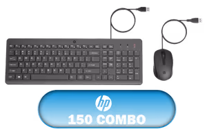 HP 150 Wired Mouse and Keyboard Combo HP 150 Wired Mouse and Keyboard Combo - Image 1