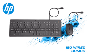 HP 150 Wired Mouse and Keyboard Combo  - Image 1